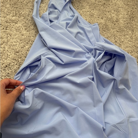 Athleta Presidio High Low Periwinkle Dress with Pockets. Size M. - Picture 6 of 11